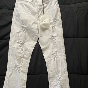 White Ripped Jeans